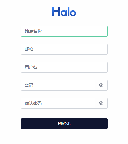 Halo登录页面